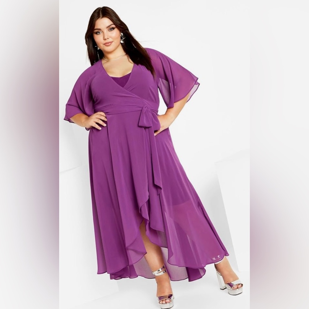 City Chic Enthrall Me maxi dress 18